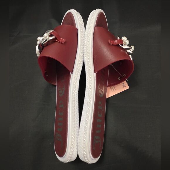 BRAND NEW JUICY COUTURE YENNIFER-2 CHAIN LINKING PEARL SLIDER R3 - Picture 7 of 13